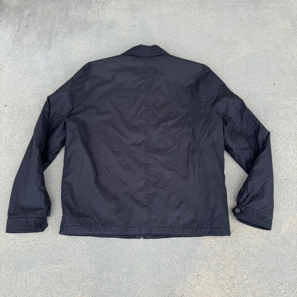Dockers Men Black‎ Quilted Lined Full Zip Harrington Jacket Large